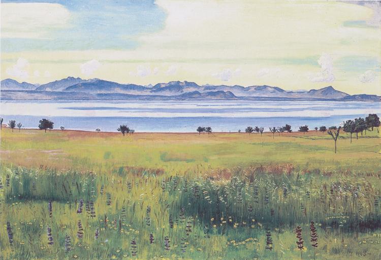 Ferdinand Hodler Lake Geneva from St Prex (nn02) France oil painting art